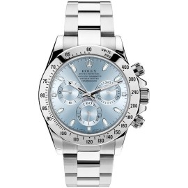 Rolex Steel Daytona 116520 Custom Ice Blue