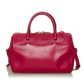 Saint Laurent Classic Baby Duffle Leather Satchel