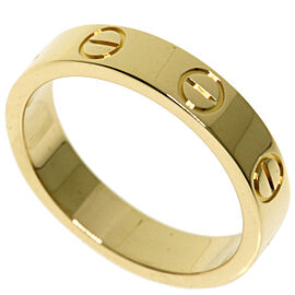 CARTIER 18K Yellow Gold mini love US 4.25 Ring QJLXG-2581