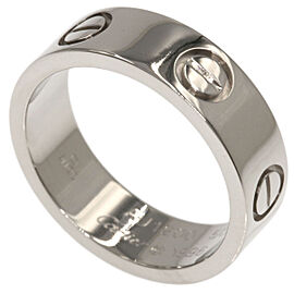 CARTIER 18K White Gold love US 5.25 Ring QJLXG-2564