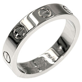 CARTIER 18K White Gold mini love US 5 Ring QJLXG-2569