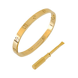 Cartier Love Bracelet Yellow Gold Size 17