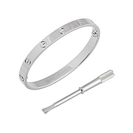 Cartier Love Bracelet White Gold Size 16